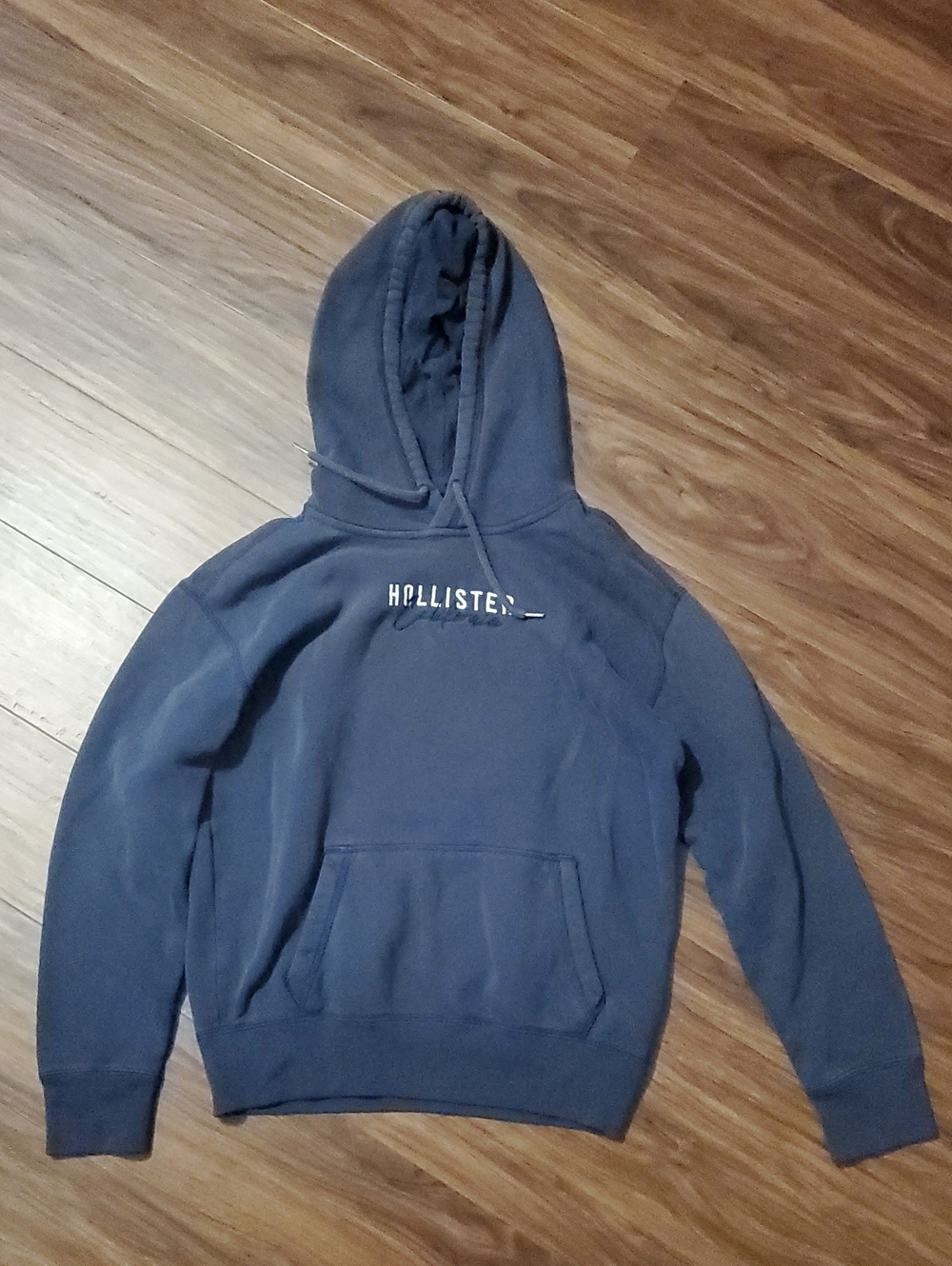 Hollister Dark Navy Logo Hooded Sweatshirt